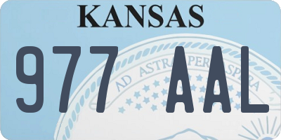 KS license plate 977AAL