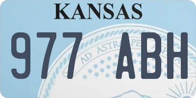 KS license plate 977ABH