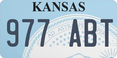 KS license plate 977ABT