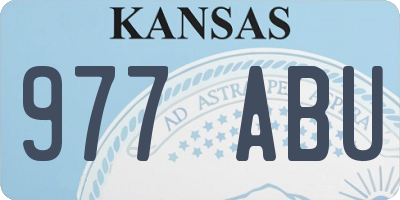 KS license plate 977ABU