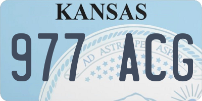 KS license plate 977ACG