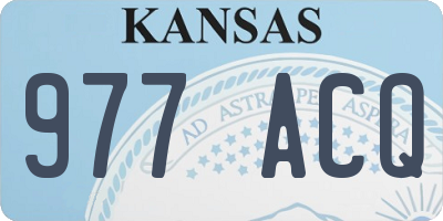 KS license plate 977ACQ