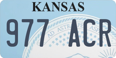 KS license plate 977ACR