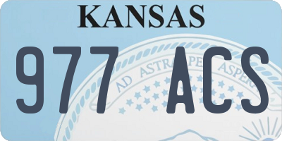 KS license plate 977ACS