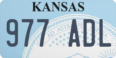 KS license plate 977ADL
