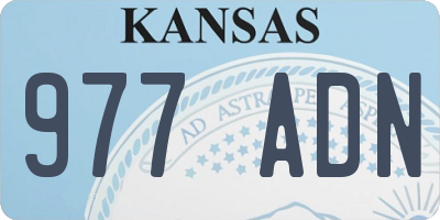 KS license plate 977ADN