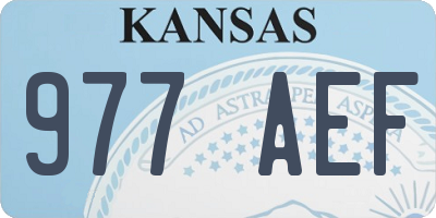 KS license plate 977AEF