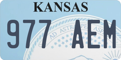 KS license plate 977AEM