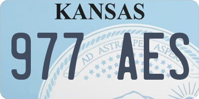 KS license plate 977AES