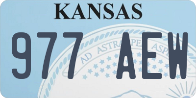 KS license plate 977AEW