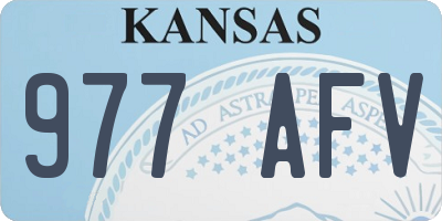 KS license plate 977AFV