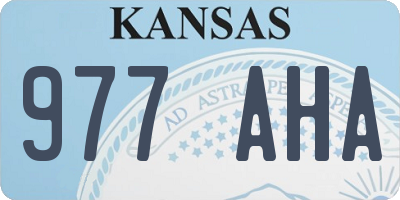 KS license plate 977AHA