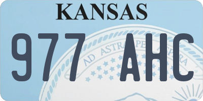 KS license plate 977AHC