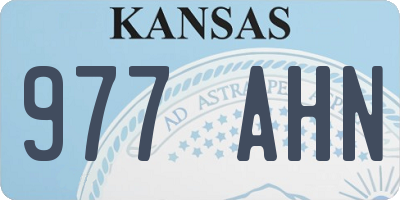 KS license plate 977AHN