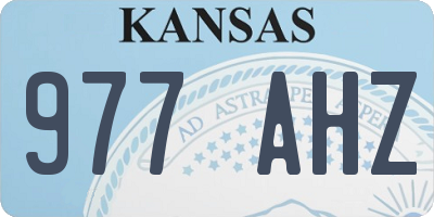 KS license plate 977AHZ