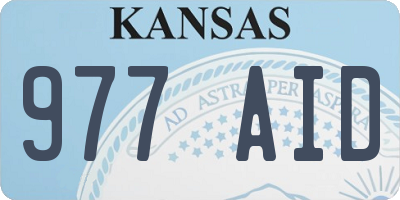 KS license plate 977AID