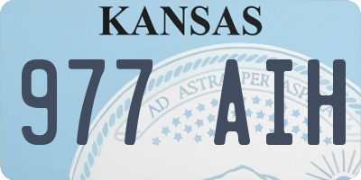 KS license plate 977AIH