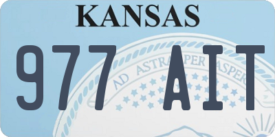 KS license plate 977AIT