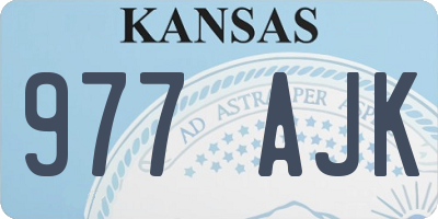 KS license plate 977AJK