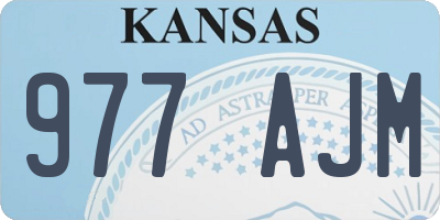 KS license plate 977AJM