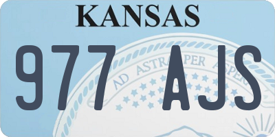 KS license plate 977AJS