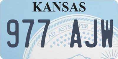 KS license plate 977AJW
