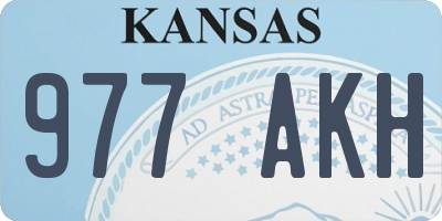 KS license plate 977AKH