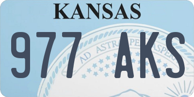 KS license plate 977AKS