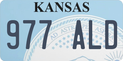 KS license plate 977ALD