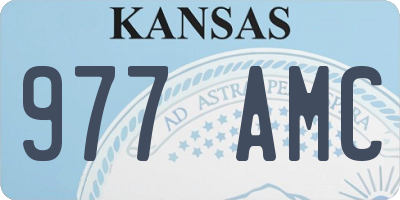 KS license plate 977AMC