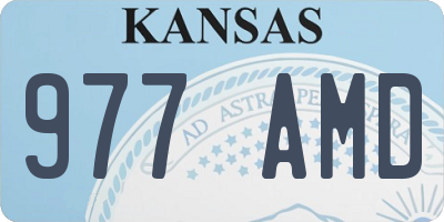 KS license plate 977AMD