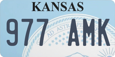 KS license plate 977AMK