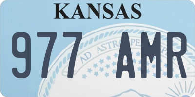 KS license plate 977AMR