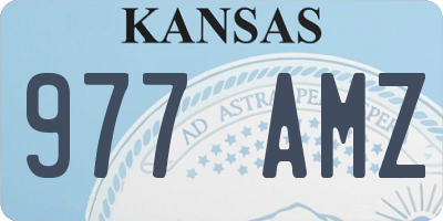 KS license plate 977AMZ