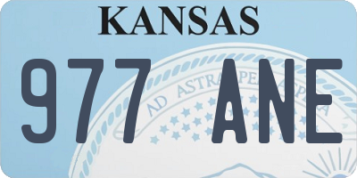 KS license plate 977ANE
