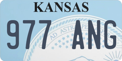 KS license plate 977ANG