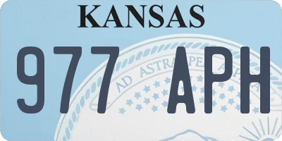KS license plate 977APH