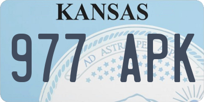 KS license plate 977APK