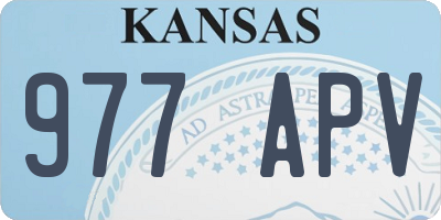 KS license plate 977APV