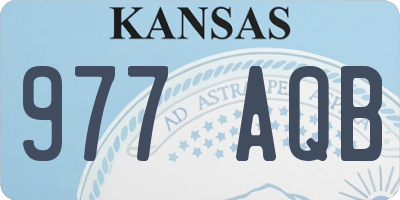 KS license plate 977AQB