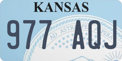 KS license plate 977AQJ