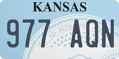 KS license plate 977AQN