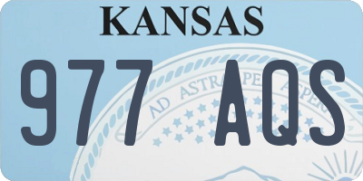 KS license plate 977AQS