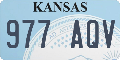 KS license plate 977AQV
