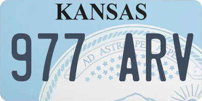 KS license plate 977ARV
