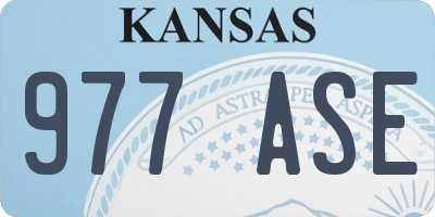 KS license plate 977ASE