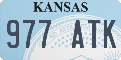 KS license plate 977ATK
