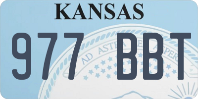 KS license plate 977BBT