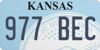 KS license plate 977BEC