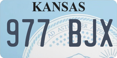 KS license plate 977BJX